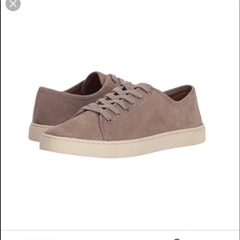 Frye leather sneakers in taupe
